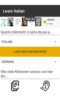 Learn Italian android App screenshot 0