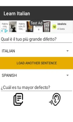 Learn Italian android App screenshot 2