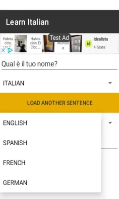 Learn Italian android App screenshot 3